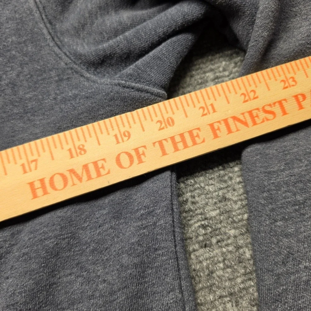 The North Face Mens Small S Pullover Hoodie Sweatshirt Blue Gray Half Dome Logo